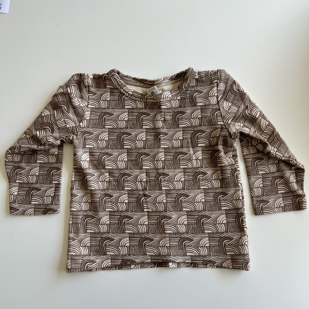Kate Quinn retro print long sleeve
